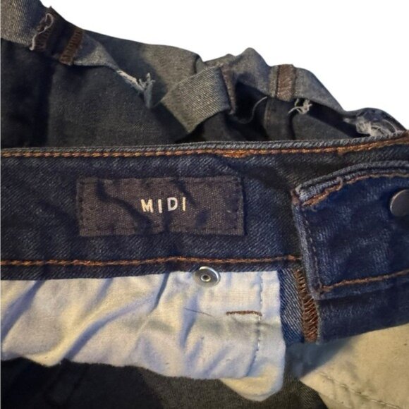 Aeropostale Women’s Midi Denim Shortie Shorts 00 Y2K Low Rise Festival B… - Picture 6 of 8